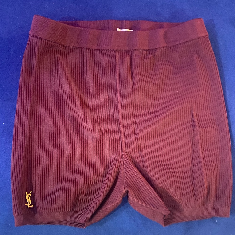 YSL Ribbed Shorts - Picture 2 of 4